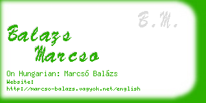 balazs marcso business card