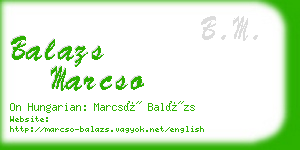 balazs marcso business card